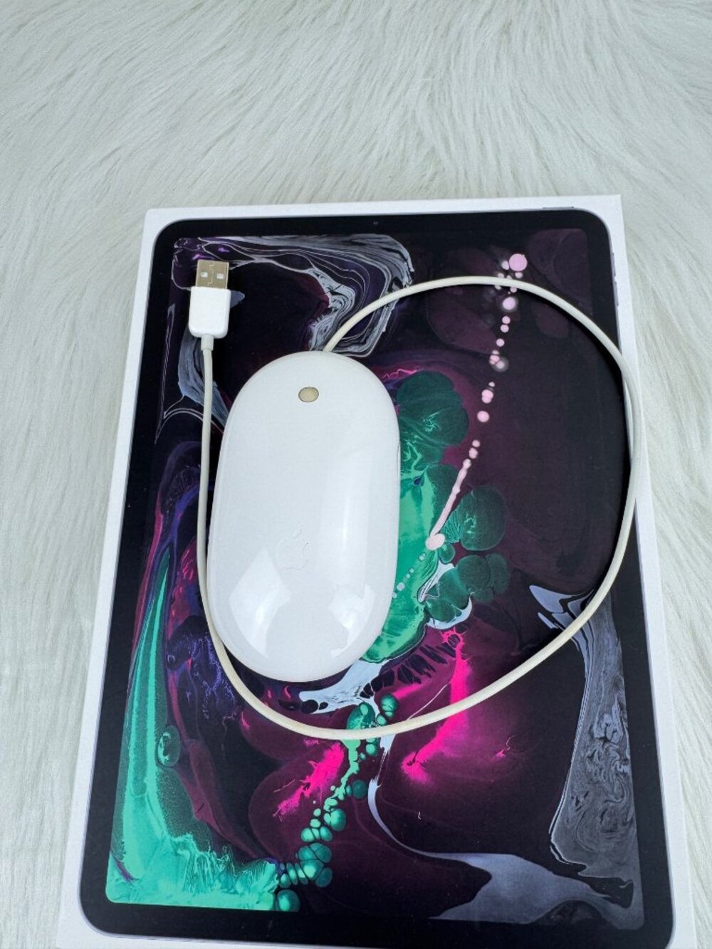 Used OEM Apple USB Wired Mighty Mouse Model A1152